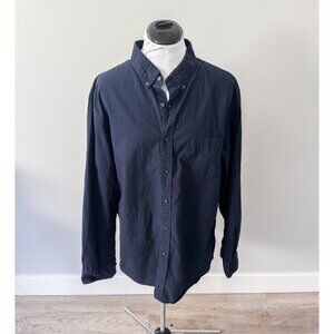Uniqlo Navy Button Down Shirt